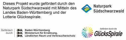 Förderhinweis Dieses Projekt wurde gefördert durch den Naturpark Südschwarzwald mit Mitteln des Landes Baden-Württemberg und der Lottiere Glücksspirale.
